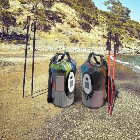 Ztarx 10L Waterproof Backpack With Bluetooth Speaker - Grey